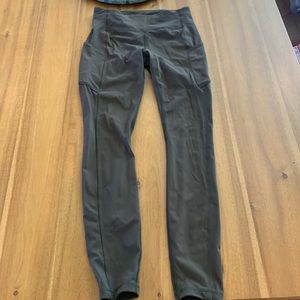 Lululemon Leggings size 4, Olive Green